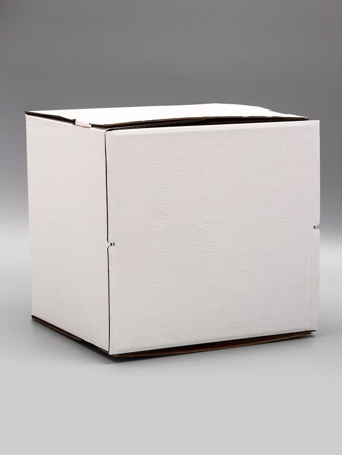 Коробка под торт с окном, белая, 30×30×30 см