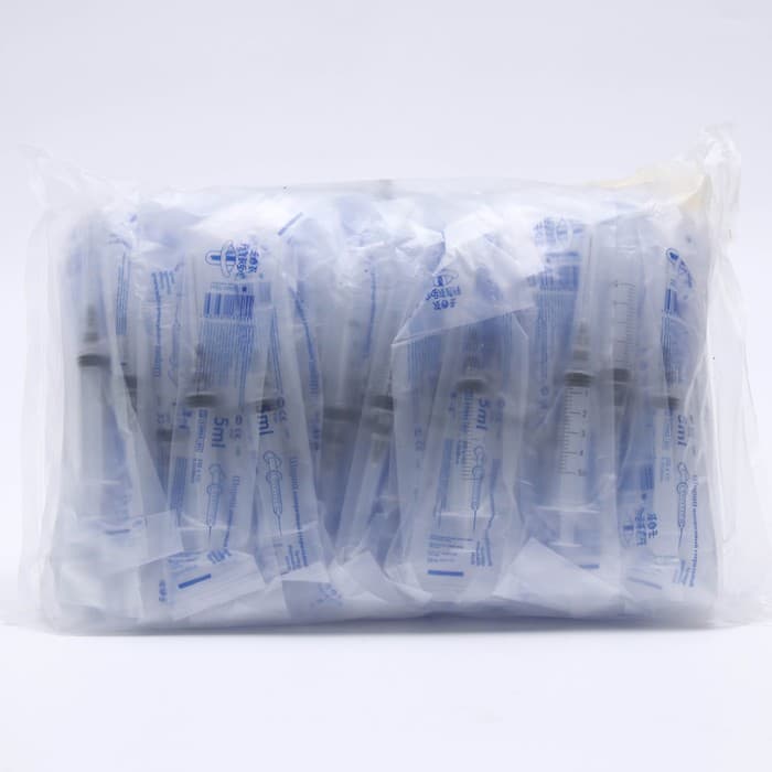 Шприц 5.0 мл Китай 3-х компонентный с иглой 22G Бейджинг