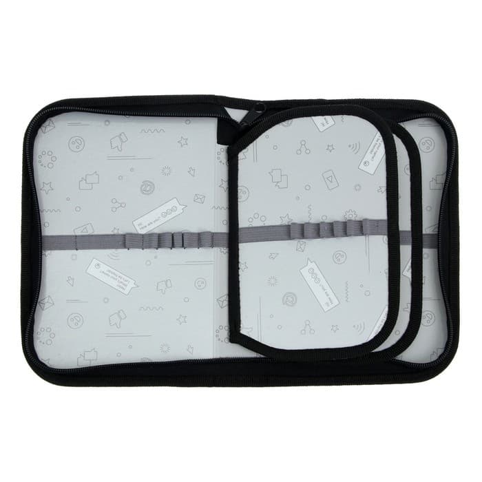 Пенал школьный, 3 секции, 14×21×4 см «Маска»