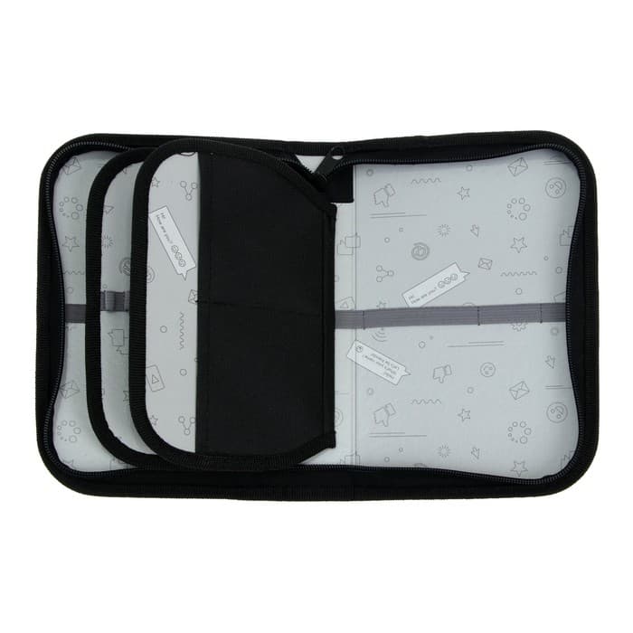 Пенал школьный, 3 секции, 14×21×4 см «Маска»