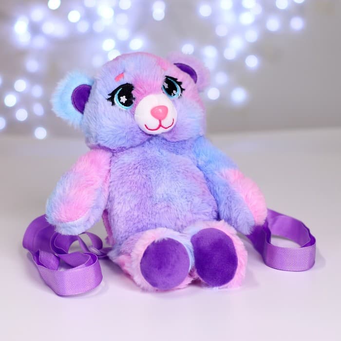 Рюкзак-игрушка детская для девочки «Мишка», 25×10 см