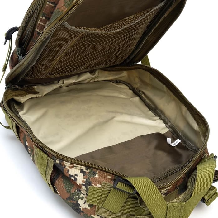 Рюкзак тактический туристический Storm tactic, 30 л, с карманами, расцветка пиксели, зелёный