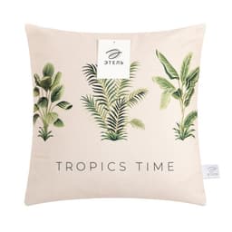 Наволочка декоративная «Этель» Tropics time, 40×40 см, велюр