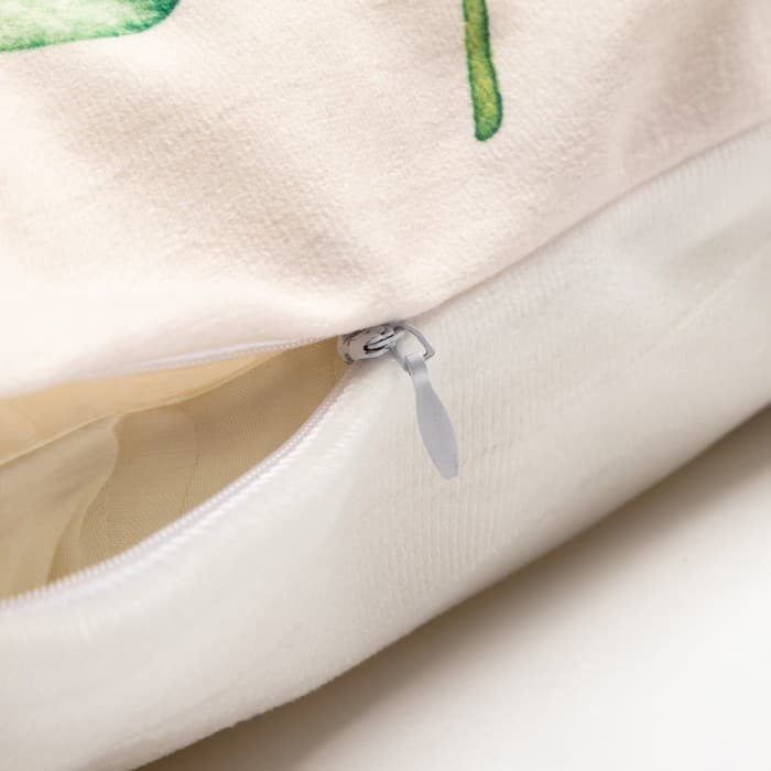 Наволочка декоративная «Этель» Green leaf, 40×40 см, велюр