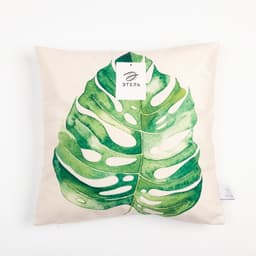 Наволочка декоративная «Этель» Green leaf, 40×40 см, велюр