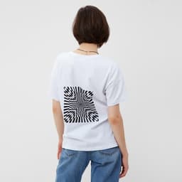 Футболка женская MINAKU Abstraction, белая, размер 42