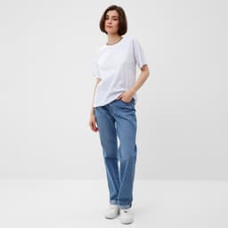 Футболка женская MINAKU Abstraction, белая, размер 48