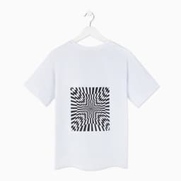 Футболка женская MINAKU Abstraction, белая, размер 54