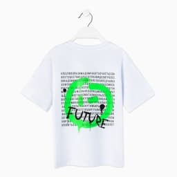 Футболка детская MINAKU: Future, белая, рост 104 см