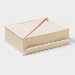 Органайзеры для хранения белья «Пастель», 3 шт., с крышкой, 31.5×25×10 см, бежевые