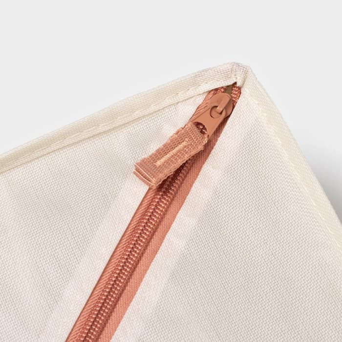 Органайзеры для хранения белья «Пастель», 3 шт., с крышкой, 31.5×25×10 см, бежевые