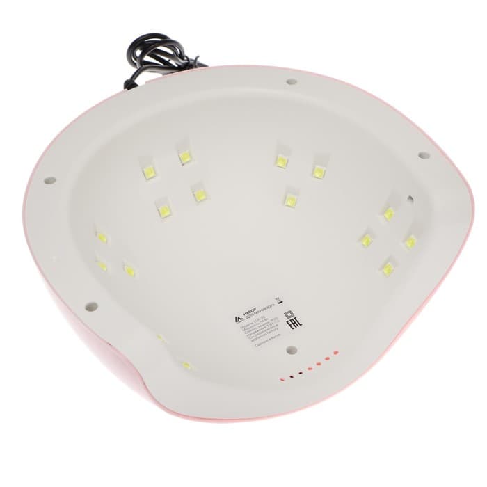 Набор для маникюра Luazon, лампа LUF-19, UV/LED, 18 диодов, 54 Вт, инструменты, лаки