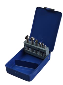 Набор зенкеров ТУНДРА, 90°, HSS, 6.3 - 8.3 - 10.4 - 12.4 - 16.5 - 20.5 мм, 6 шт.