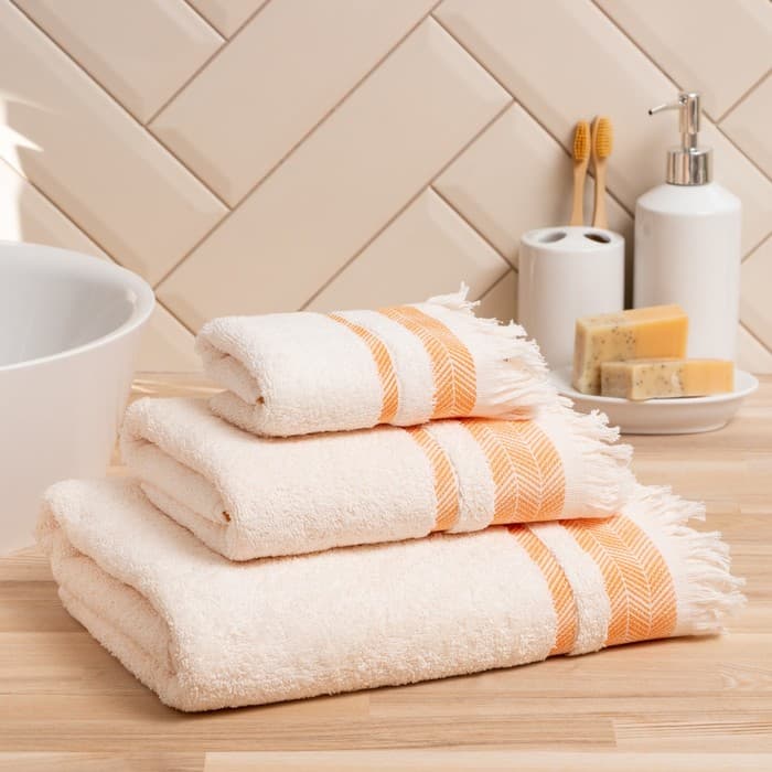 Полотенце махровое LoveLife «Муссон» 70×120 см, 100% хлопок, 500 г/м², оранжевое