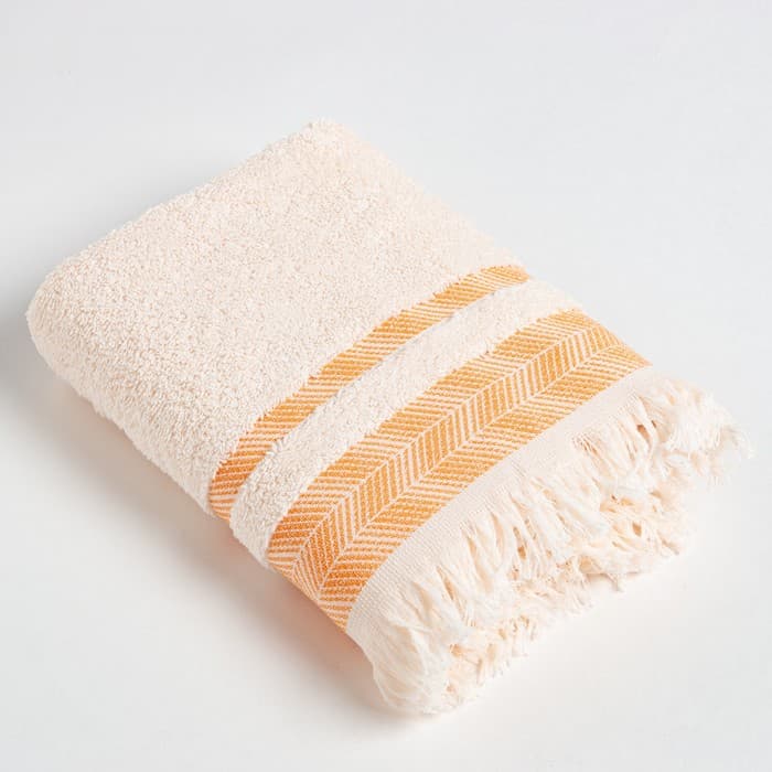 Полотенце махровое LoveLife «Муссон» 70×120 см, 100% хлопок, 500 г/м², оранжевое