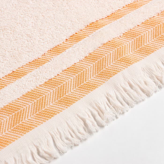 Полотенце махровое LoveLife «Муссон» 70×120 см, 100% хлопок, 500 г/м², оранжевое