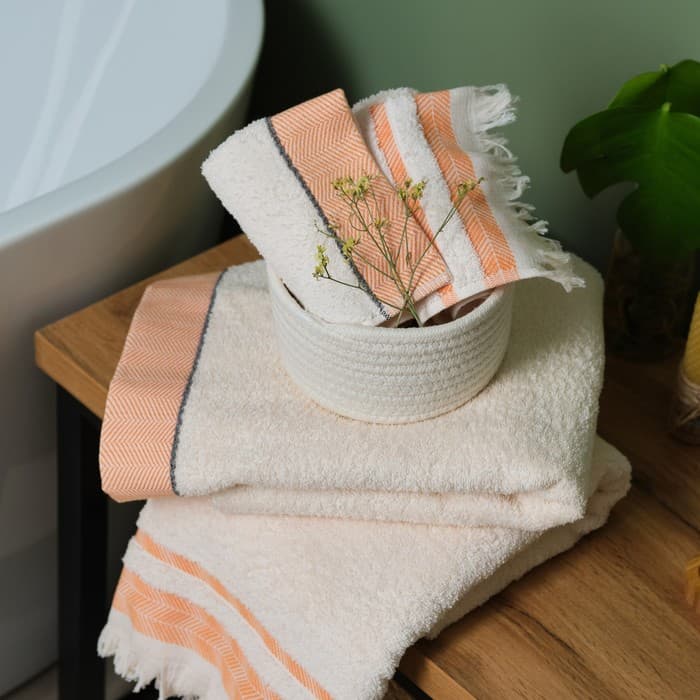 Полотенце махровое LoveLife «Муссон» 70×120 см, 100% хлопок, 500 г/м², оранжевое