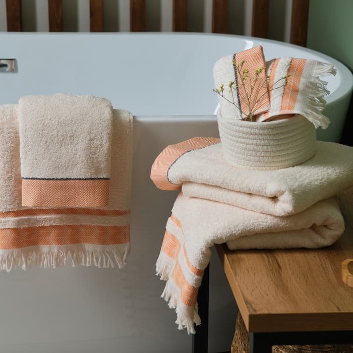 Полотенце махровое LoveLife «Муссон» 70×120 см, 100% хлопок, 500 г/м², оранжевое