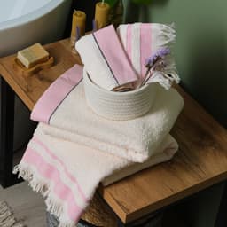 Полотенце махровое LoveLife «Муссон» 70×120 см, 100% хлопок, 500 г/м², розовое