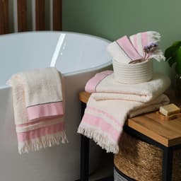 Полотенце махровое LoveLife «Муссон» 70×120 см, 100% хлопок, 500 г/м², розовое