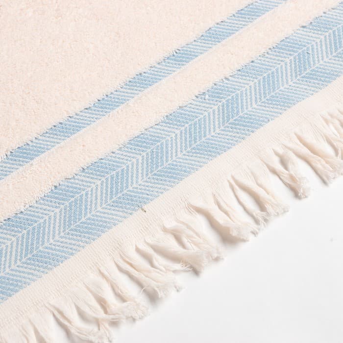 Полотенце махровое LoveLife «Муссон» 70×120 см, 100% хлопок, 500 г/м², голубое