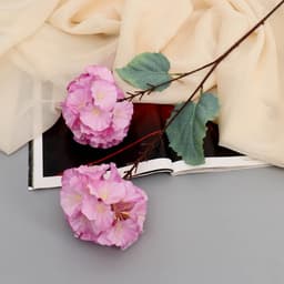 Цветы искусственные «Гортензия Розита», h=60 см, сиреневые