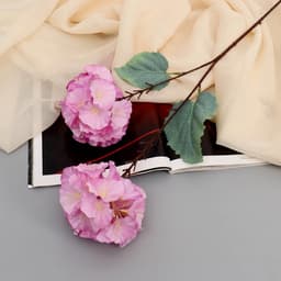 Цветы искусственные «Гортензия Розита», h=60 см, сиреневые