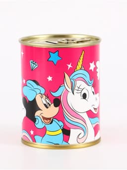 Копилка металлическая, 9.5 см × 7.5 см × 7.5 см, Минни Маус