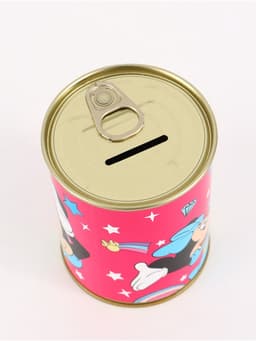 Копилка металлическая, 9.5 см × 7.5 см × 7.5 см, Минни Маус