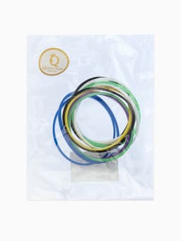 Силиконовый браслет «Классика», набор 10 шт. МИКС, 6.5 см