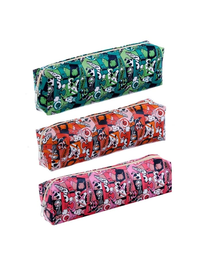 Пенал школьный Calligrata «Комикс», на молнии, 1 отделение, МИКС