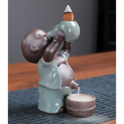 Подставка для благовоний TAKE IT EASY «Мальчик пьет», стелющийся дым, 13×8×9 см