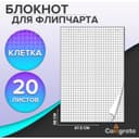 Блокнот для флипчарта в клетку Calligrata, 67.5×98 см, 20 листов, 80 г/м², белизна 92%