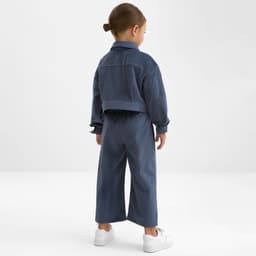 Костюм для девочки KAFTAN Velvet, размер 36 (134-140 см), синий