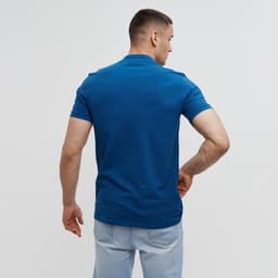 Футболка поло мужская MINAKU REGULAR FIT: синяя, р-р 46