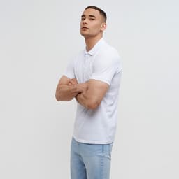 Футболка поло мужская MINAKU: Basic line, размер 44. белая