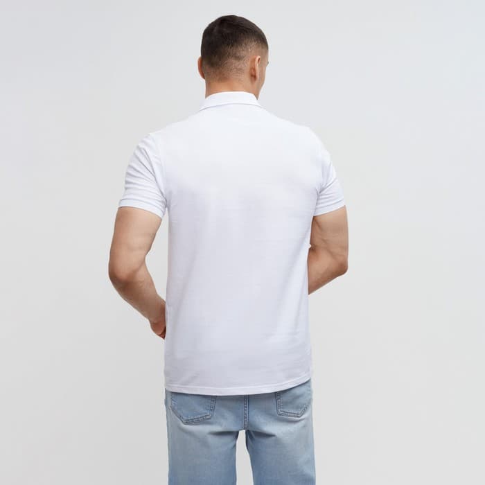 Футболка поло мужская MINAKU: Basic line, размер 52, белая