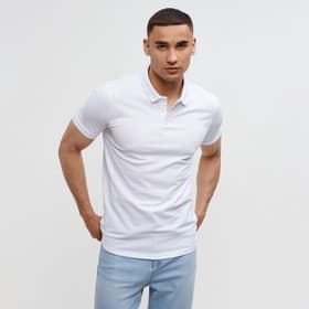 Футболка поло мужская MINAKU: Basic line, размер 52, белая
