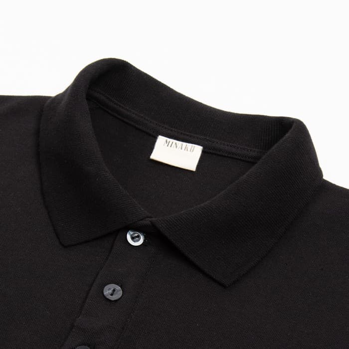Футболка поло мужская MINAKU: Basic line, размер 42, чёрная