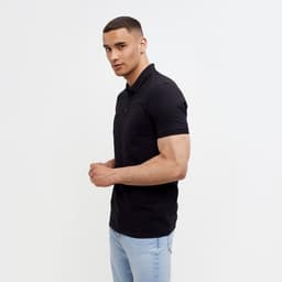 Футболка поло мужская MINAKU: Basic line, размер 44, чёрная