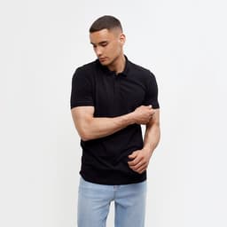 Футболка поло мужская MINAKU: Basic line, размер 44, чёрная