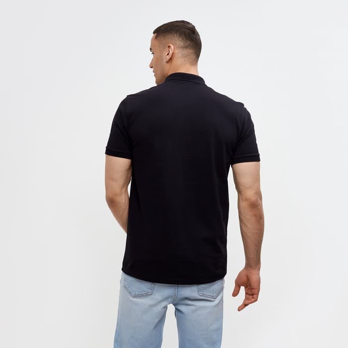 Футболка поло мужская MINAKU: Basic line, размер 46, чёрная