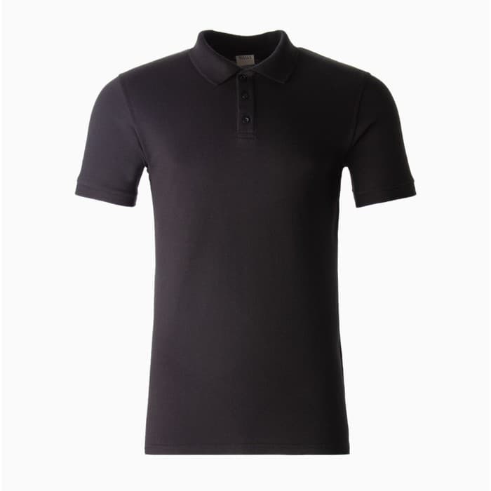 Футболка поло мужская MINAKU: Basic line, размер 46, чёрная