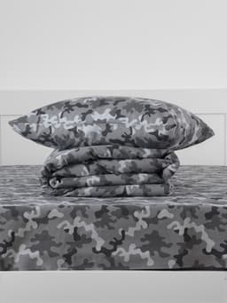 Постельное бельё 1.5-спальное «Этель» Military gray, бязь