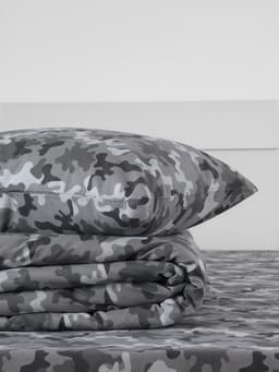 Постельное бельё 1.5-спальное «Этель» Military gray, бязь