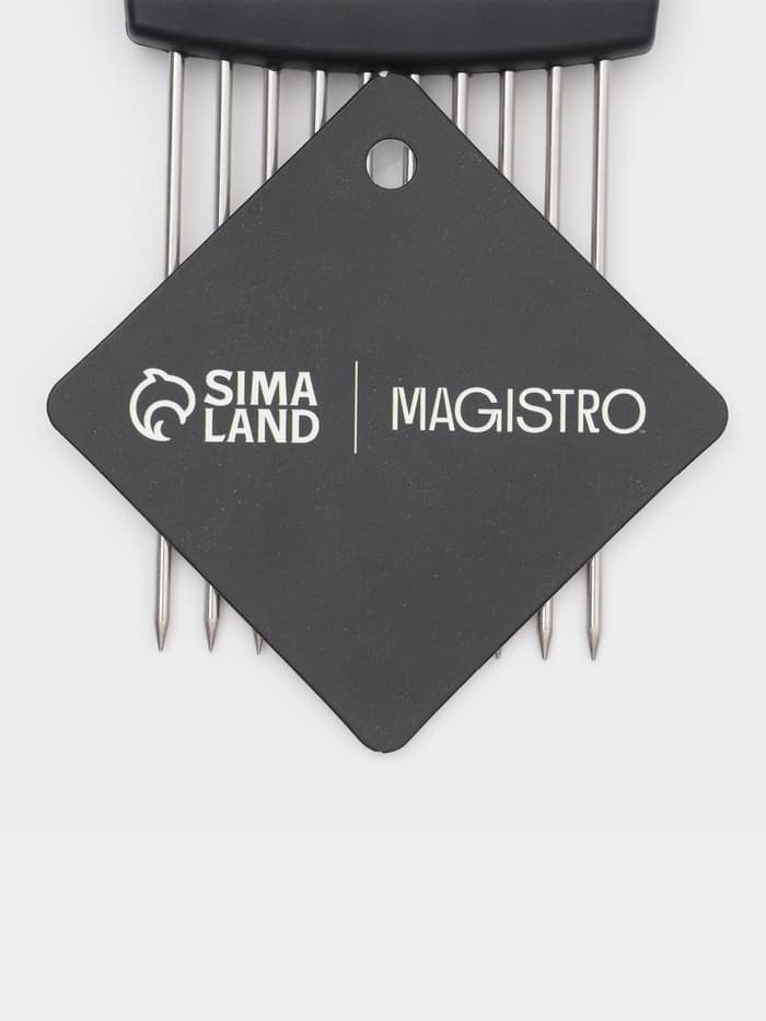 Держатель для нарезки лука Magistro, нержавеющая сталь, чёрный