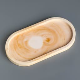 Набор свечей в подсвечнике на подставке «Лофт», соевый воск, деревянный фитиль, бело-горчичная