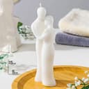 Свеча декоративная «Влюблённая пара», 15×5 см, белый