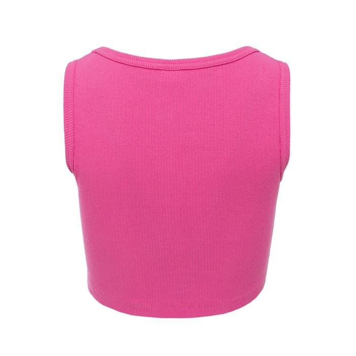 Топ женский в рубчик MINAKU: Basic line, ярко-розовый, размер 44
