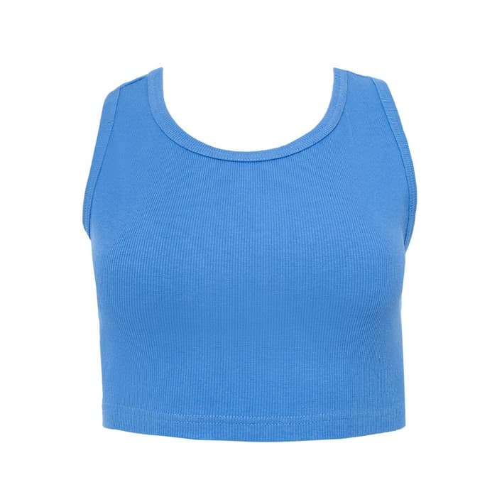 Топ женский MINAKU: Basic line, голубой, размер 48
